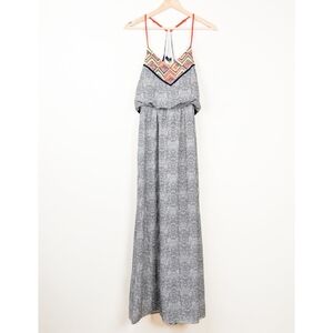 NWT THML Embroidered Strappy Maxi Dress